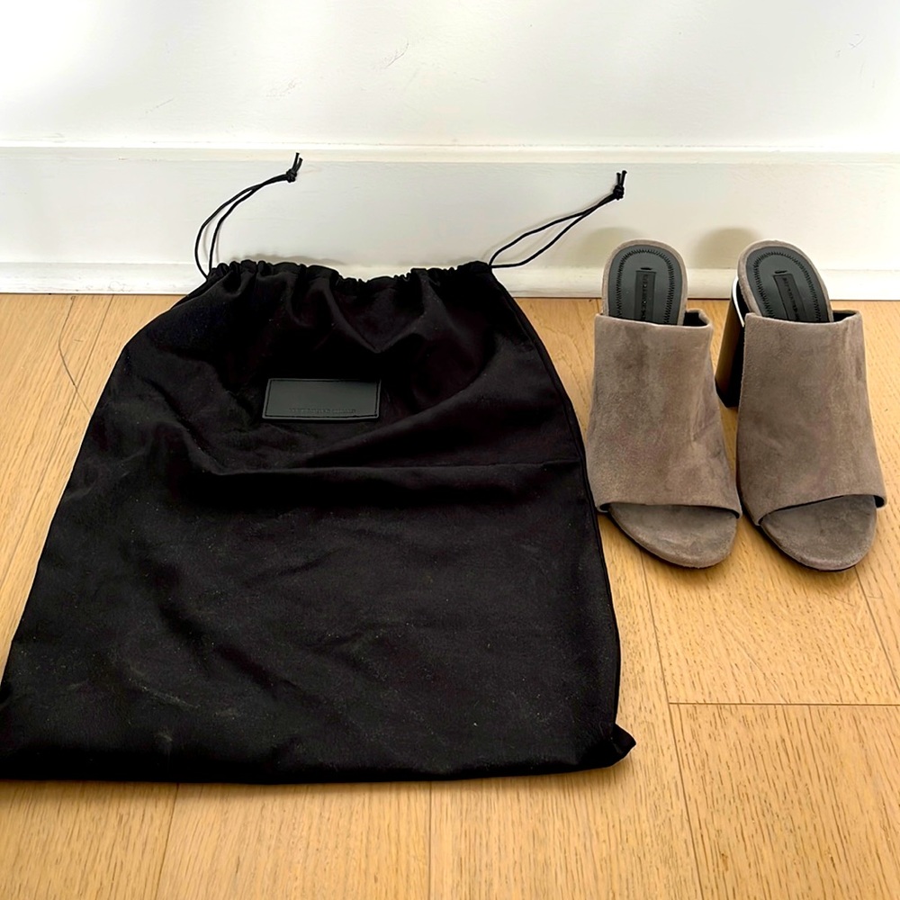 Alexander Wang Avery Suede Mule Sandal